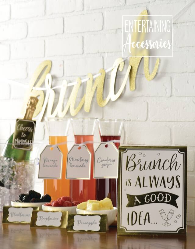 Foodie Tasting Buffet Table Decorating Kit with Food Cards, Picks