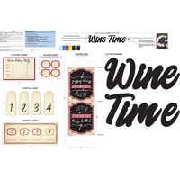 Décorations pour table de buffet de dégustation de vin Front_Flat