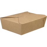 Kraft Take Out Containers, Tan,6-in, 5-pk, for Christmas/Thanksgiving/New Year's Eve/Easter/Birthday Party Front_Three_Fourths_Angled_Right