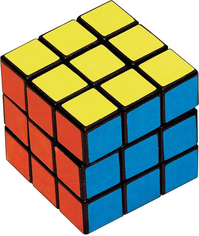 Puzzle Rubik's Cube Toy Favours, Multi-Coloured, 6-pk, for Birthday/Party Favour Front_Three_Fourths_Angled_Right