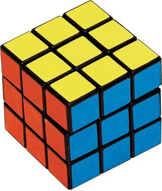 Puzzle Rubik's Cube Toy Favours, Multi-Coloured, 6-pk, for Birthday/Party Favour