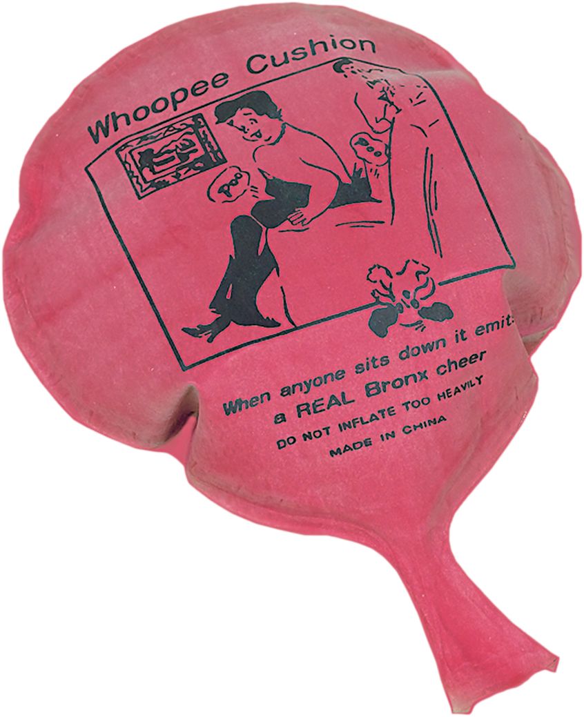 Whoopie Cushion Toys, Red, 12-pk, for Birthday/Party Favour/April Fools Day Overhead_Plunge