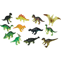 Prehistoric Dinosaur Toy Favours, Multi-Coloured, 36-pk, for Birthday/Party Favour Composite_or_Mixed