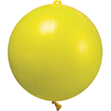 Ballons à frapper ronds Happy Easter, bleu/rouge/jaune/vert, 8 po, paq. 14, pour Pâques Front_Flat