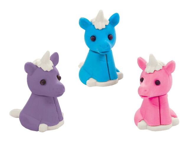 Unicorn Erasers, 12pk Canadian Tire