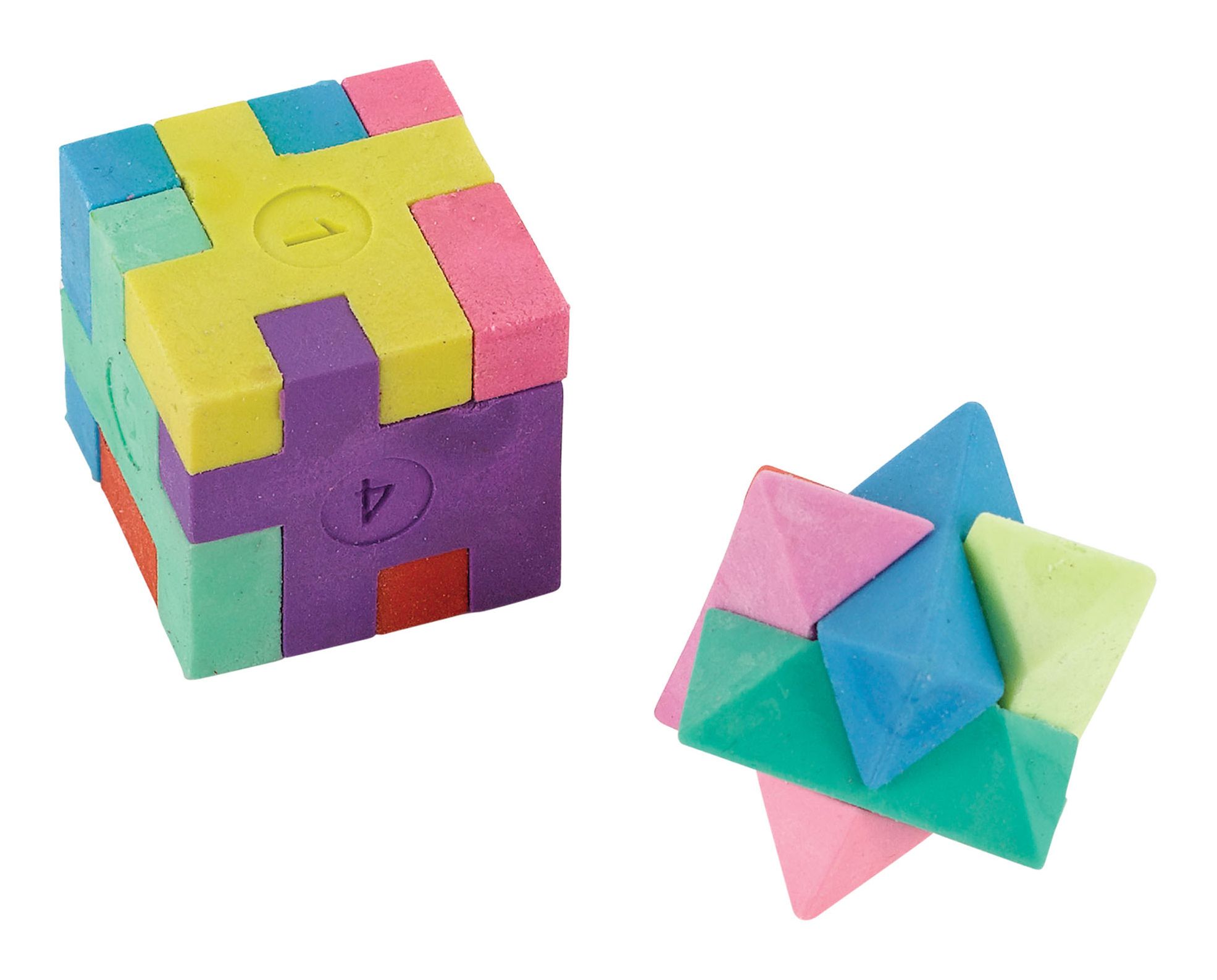 Puzzle Erasers, 12-pk
