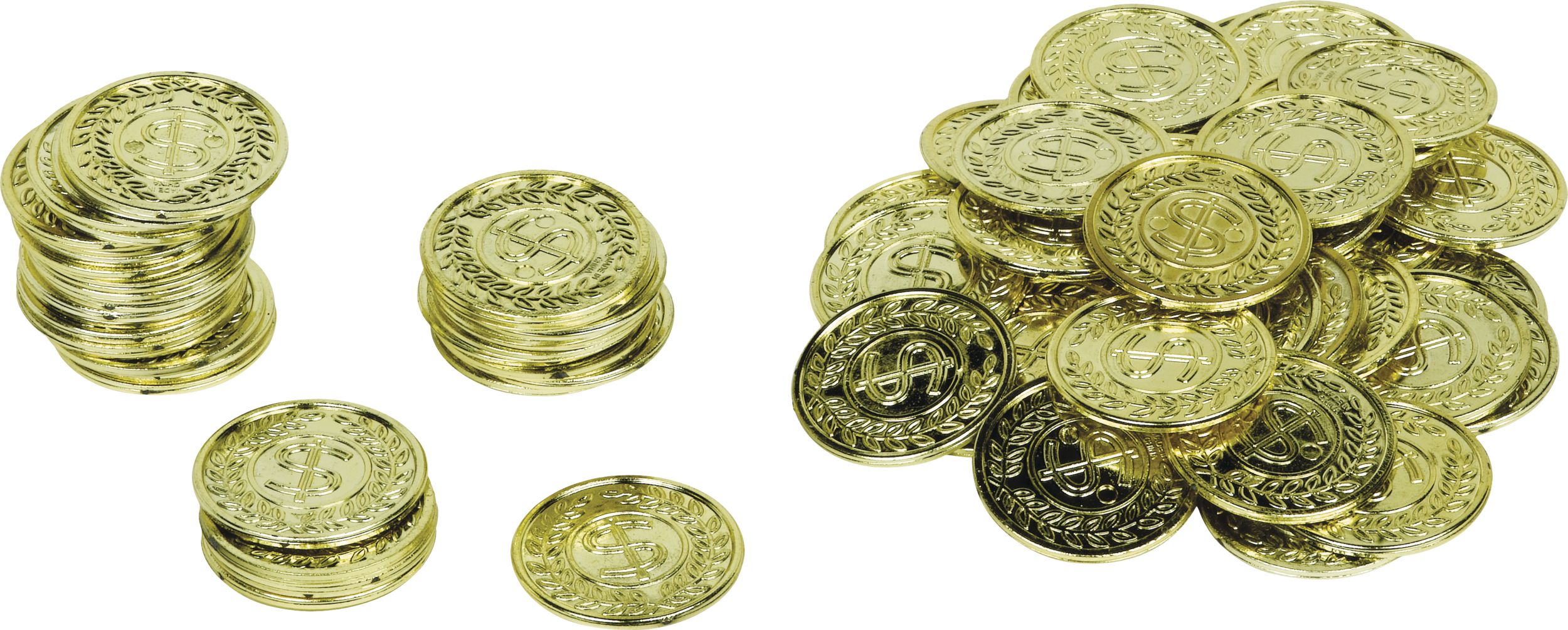 Dollar Metallic Coins, Gold, 300-pk, for Birthday/Party Favour/Poker Composite_or_Mixed