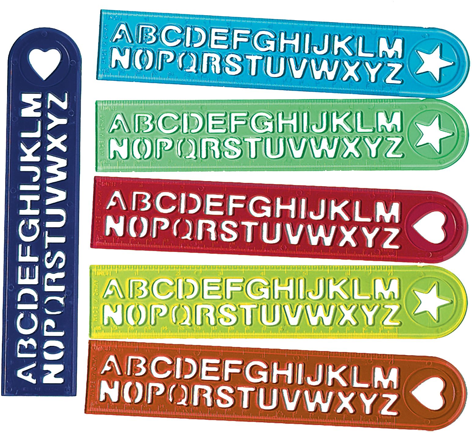 Alphabet Rulers, 12-pk