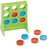 Mini 3-in-a-Row Games, Multi-Coloured, 12-pk, for Birthday/Party Favour Front_Angled_Right