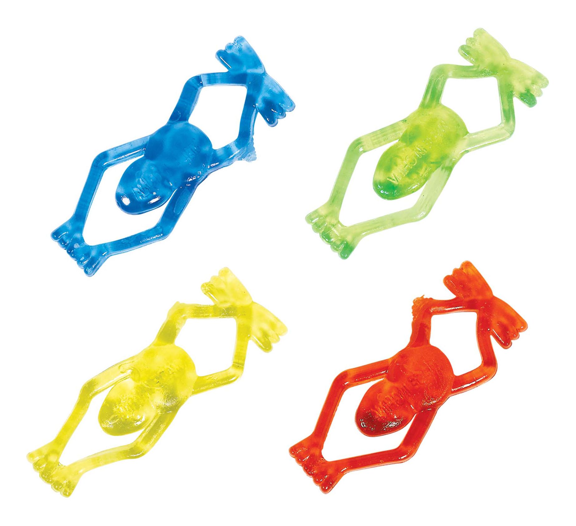 Frog Flinger Toy Favours, Multi-Coloured, 24-pk, for Birthday/Party Favour Front_Flat