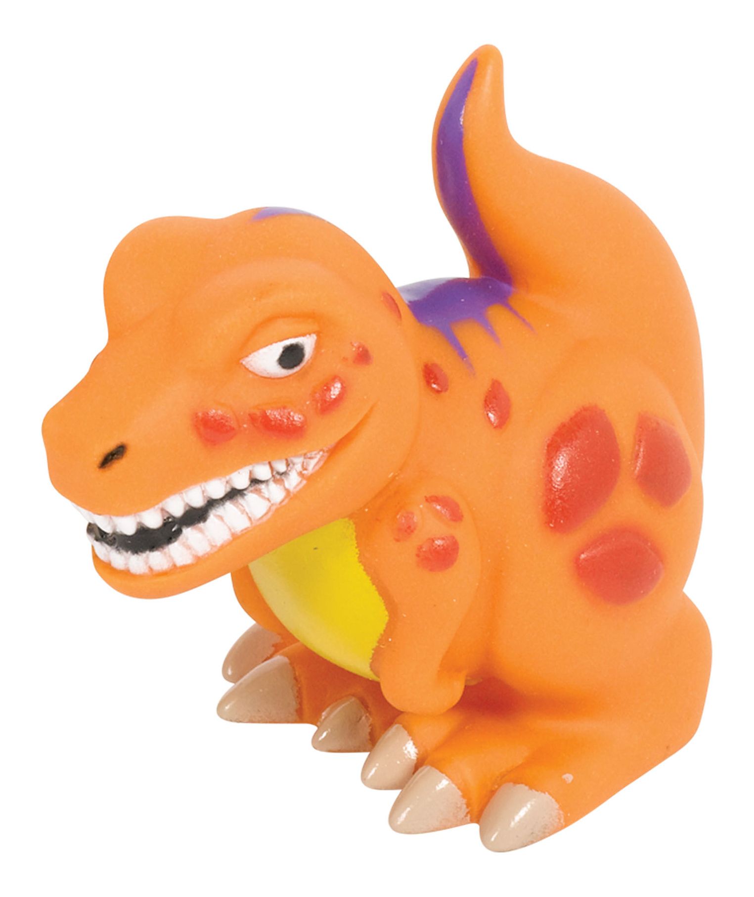 Dinosaur Squirt Favour Toys, Orange, 12-pk for Birthday/Party Favour Front_Angled_Left