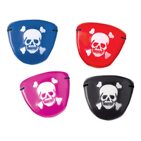Pirate Eye Patches, Multi-Coloured, 12-pk, for Birthday/Party Favour Overhead_Flat
