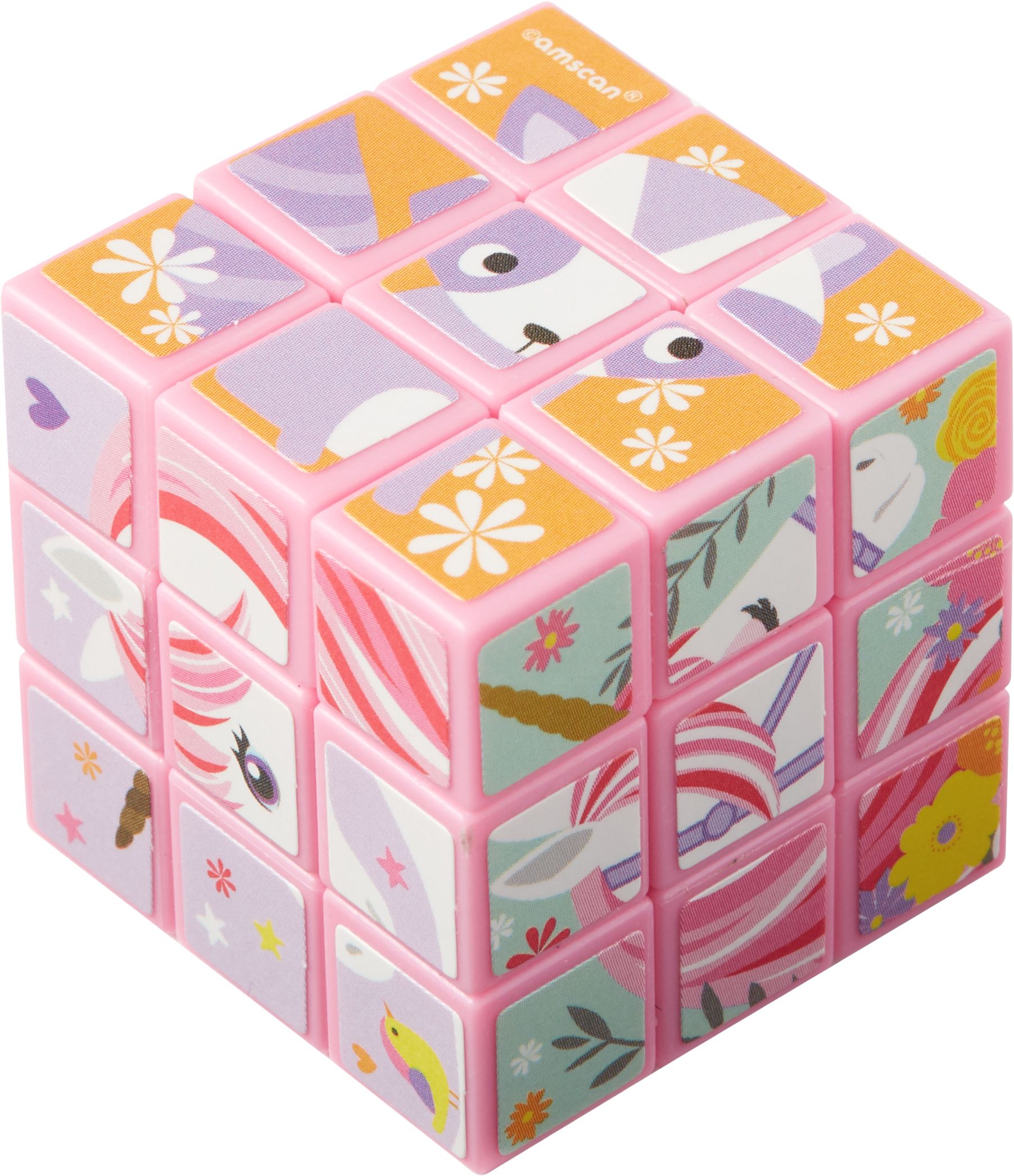 Magical Unicorn Puzzle Cubes, 6-pk Overhead_Plunge