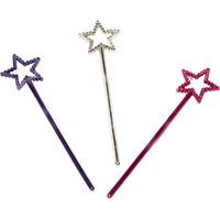 Pink, Purple, & Silver Star Wands, 12-pk Overhead_Plunge