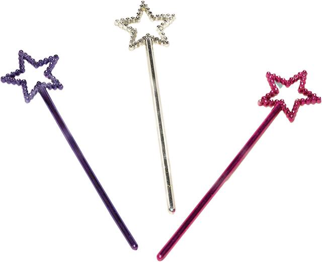 Pink, Purple, & Silver Star Wands, 12-pk Overhead_Plunge