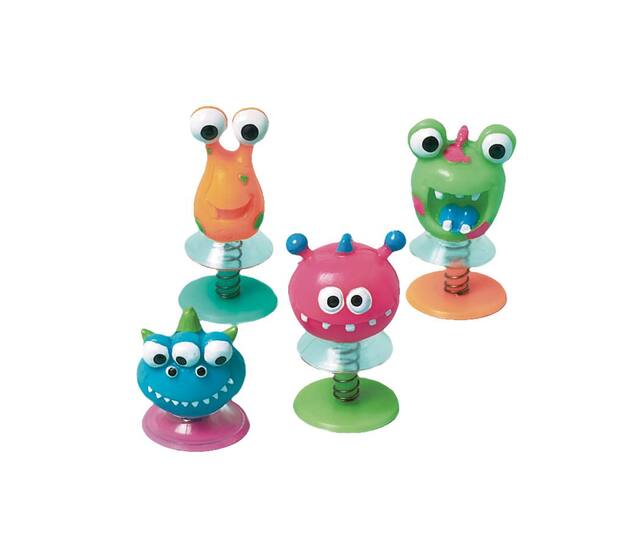 Monster Creatures Pop-Up Toys, Multi-Coloured, 12-pk, for Birthday/Party Favour Front_Elevated
