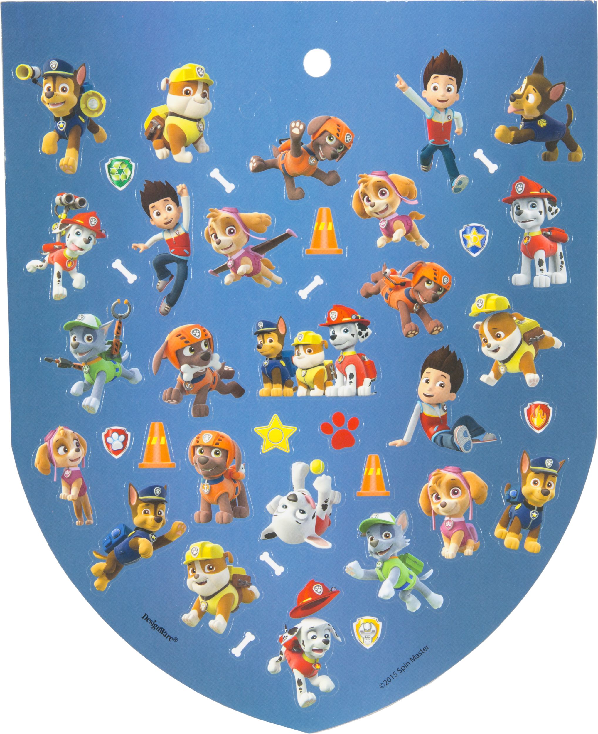 Jumbo PAW Patrol Sticker Book, 8 Sheets Overhead_Flat