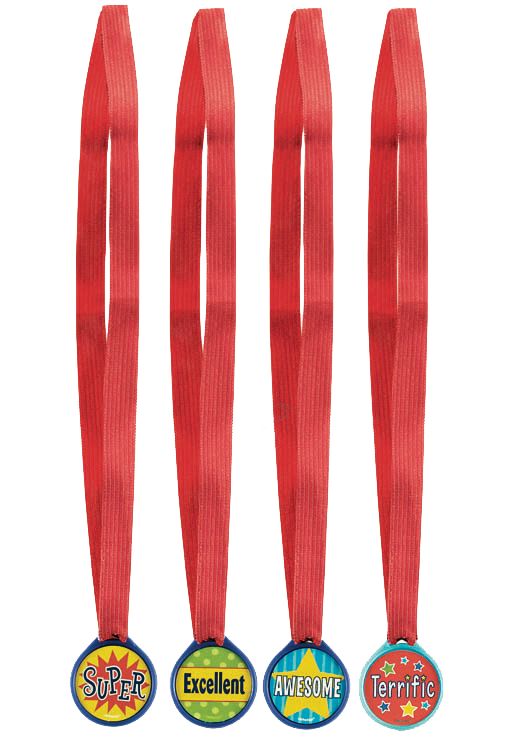 Assorted Award Medals, 12-pk Front_Flat