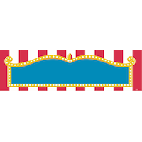 Banderole décorative personnalisée géante pour anniversaire/mariage/fête prénatale, paq. 4 Front_Flat