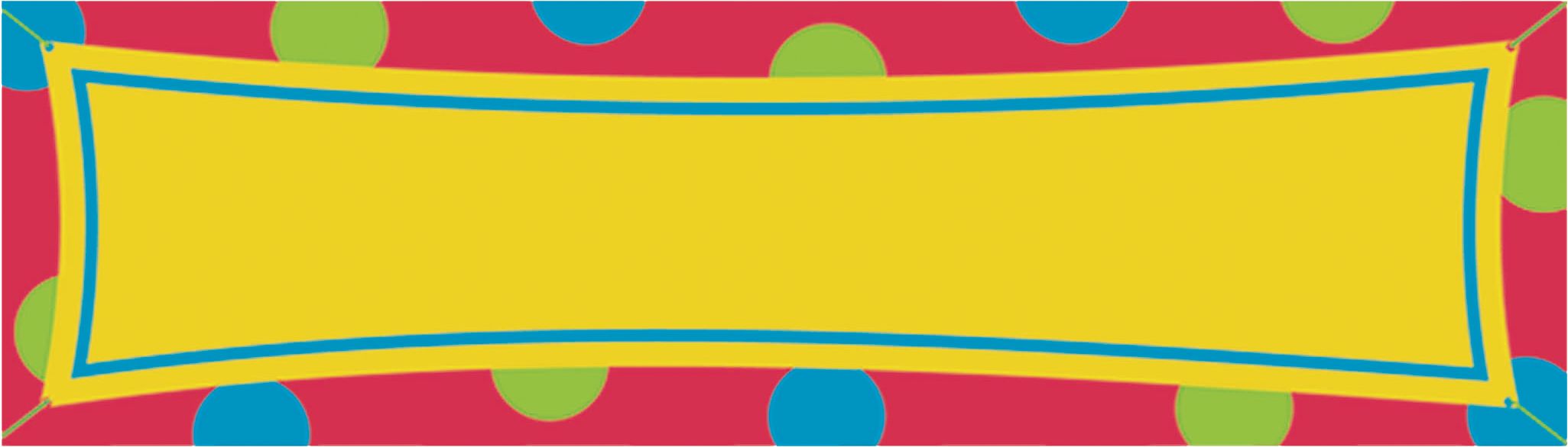 Banderole décorative personnalisée géante pour anniversaire/mariage/fête prénatale, paq. 4 Front_Flat