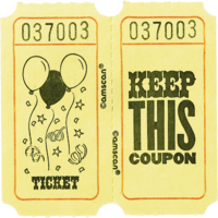 White Raffle Ticket Roll | Canadian Tire