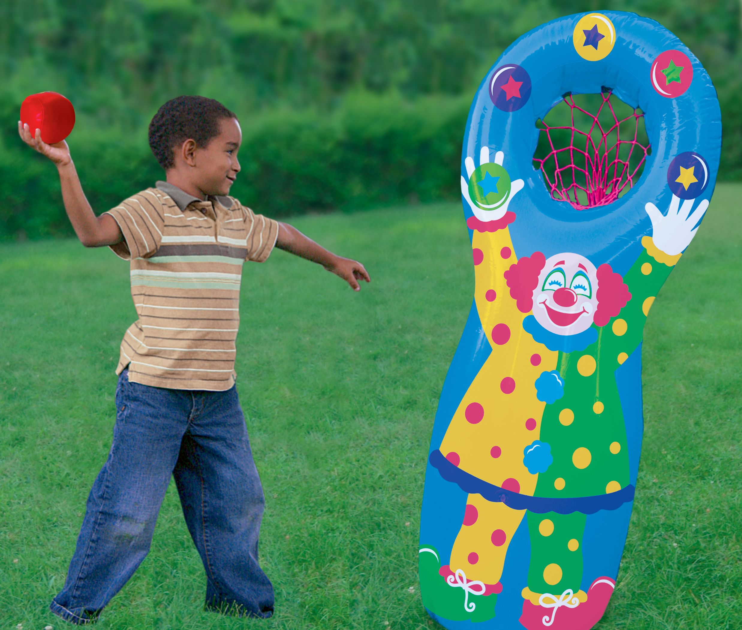 Inflatable Clown Ball Toss Game Composite_or_Mixed