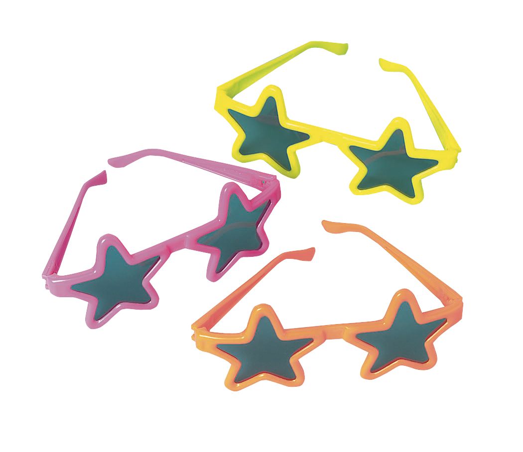 Lunettes de soleil étoiles, paq. 8 Composite_or_Mixed