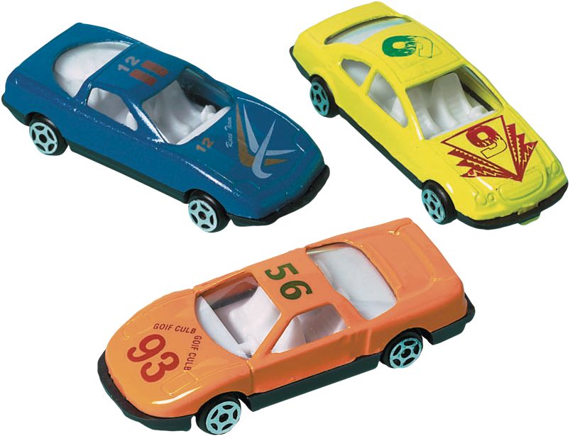 Voitures de course moulées, paq. 10 Composite_or_Mixed