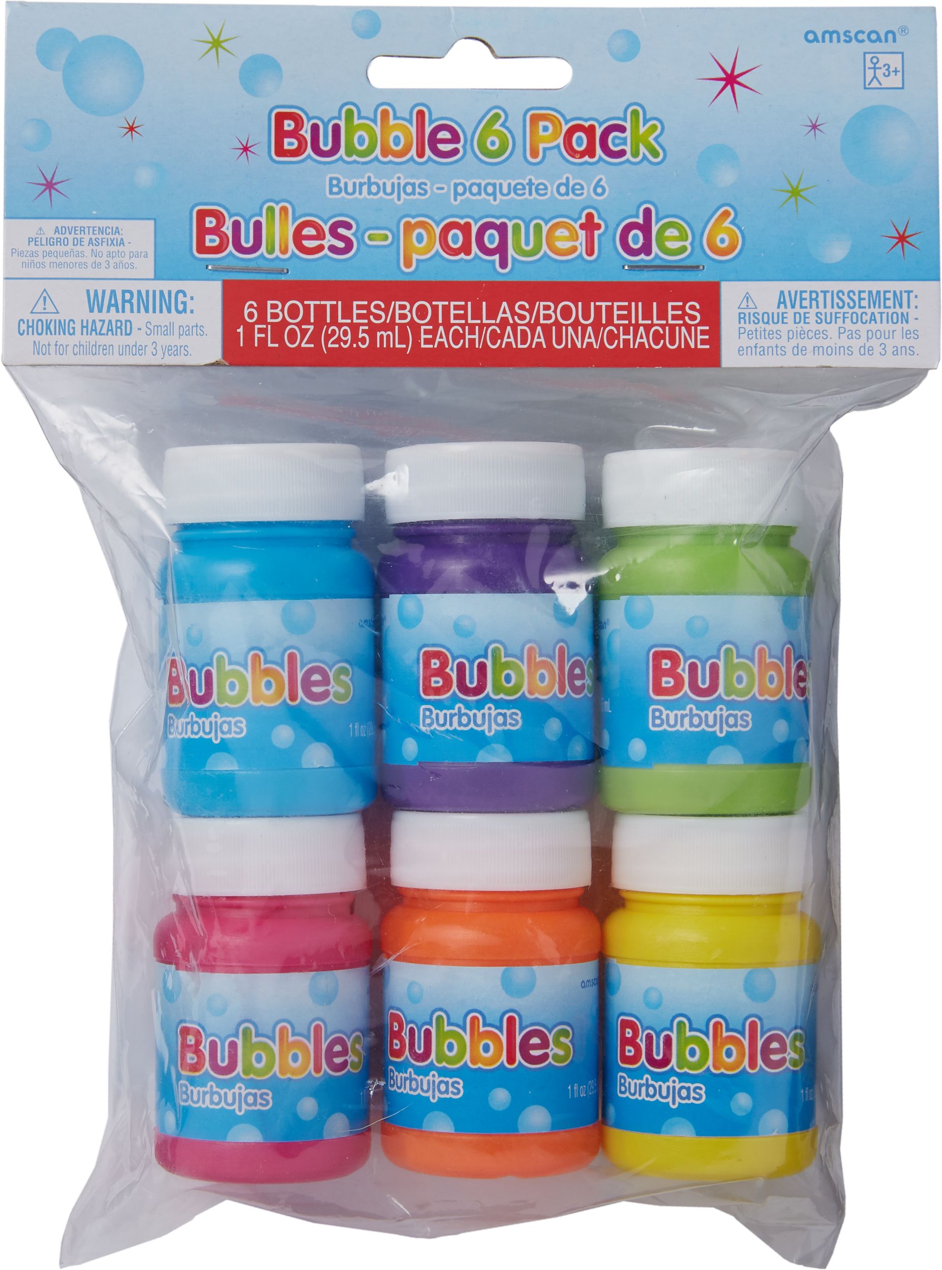 Mini-bulles festives, paq. 6 Front_Flat