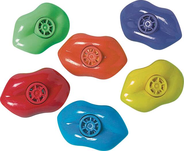 Sifflets en forme de lèvres, paq. 12 Overhead_Flat