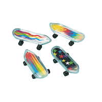 "Sk8ter" Mini Finger Skateboard Toys, Multi-Coloured, 12-pk, for Birthday/Party Favour Composite_or_Mixed