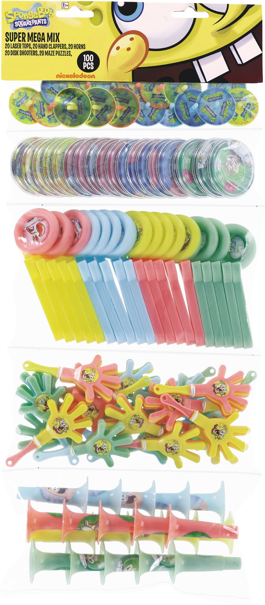 SpongeBob Favour Pack, 100-pc Front_Flat