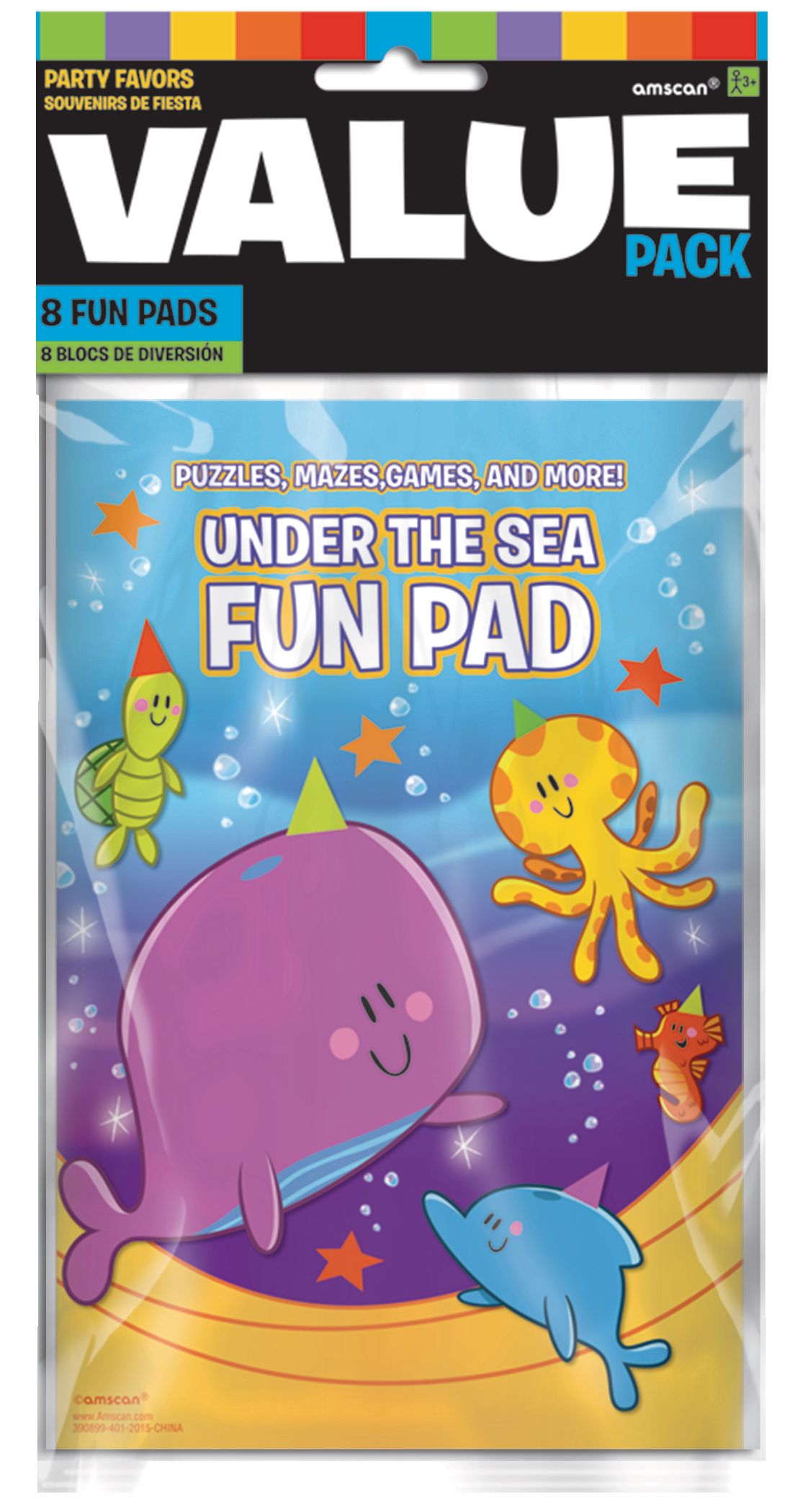 Under the Sea Fun Activity Pads, 8-pc Front_Flat