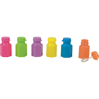 Mini Bubbles, Pink/Green/Purple/Yellow/Blue, 12-pk, Ages 3+, for Birthday/Easter/Party Favour Front_Elevated