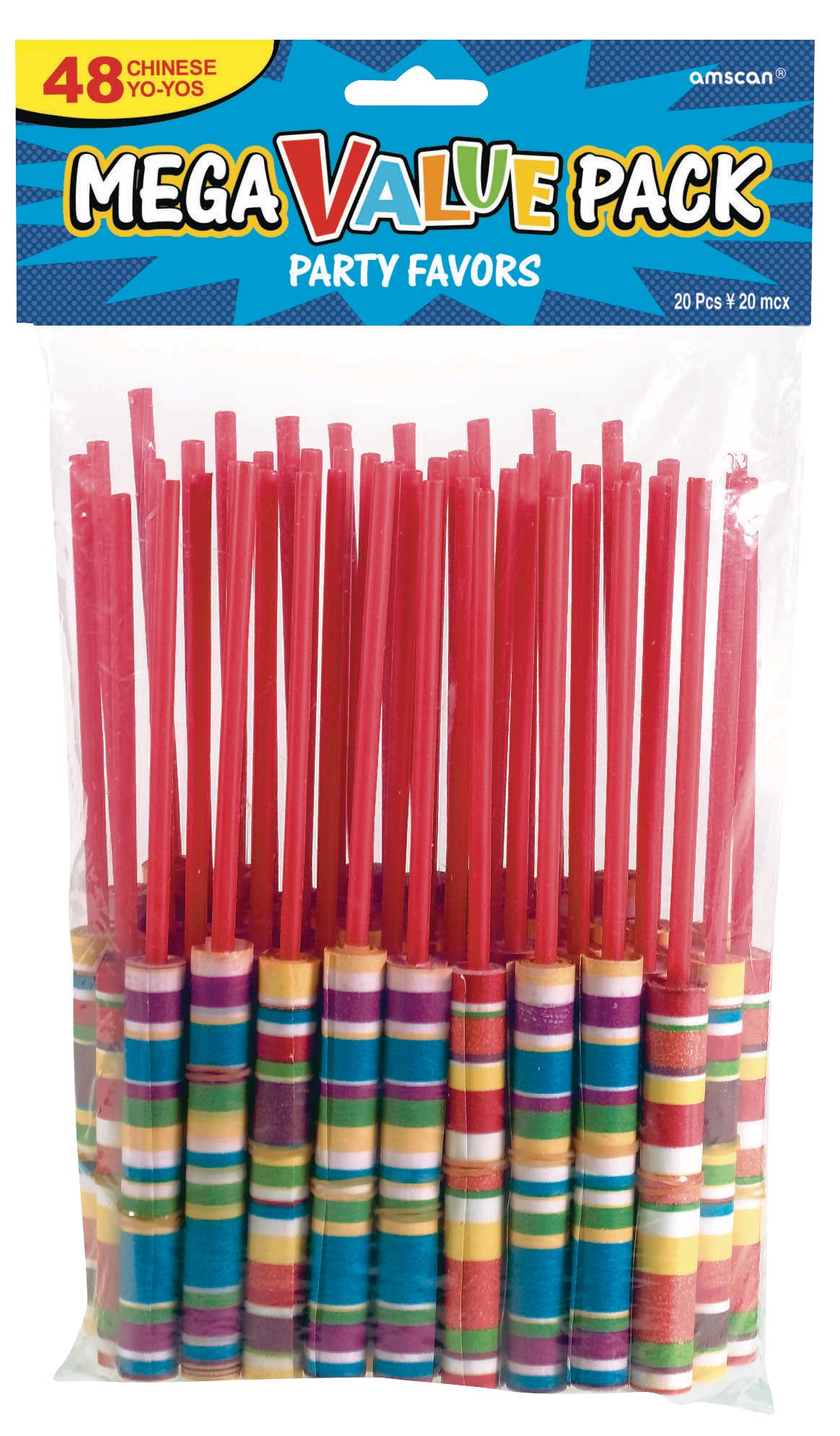 Chinese Yo-Yos, 40-pk Front_Flat