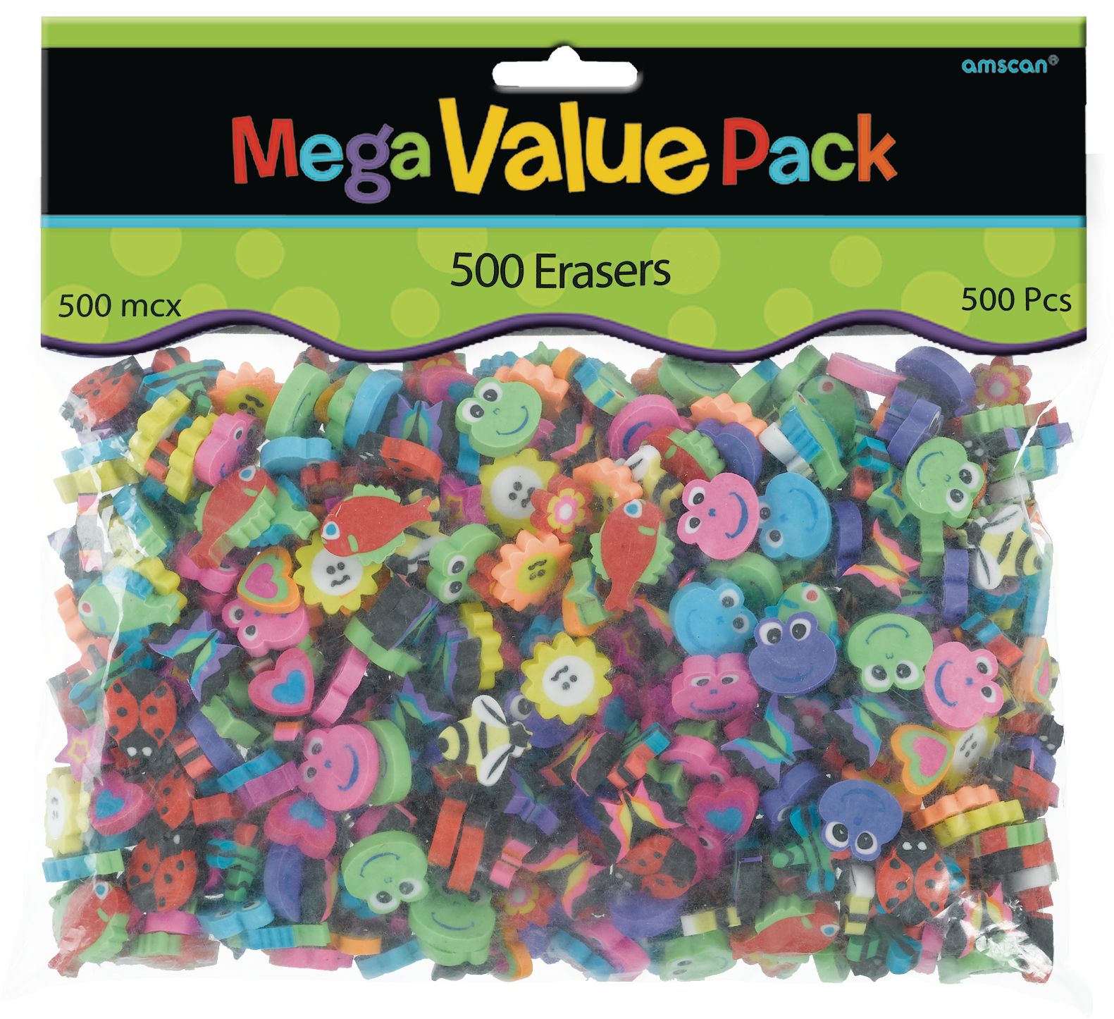 Mini Erasers, 500-pk Front_Flat