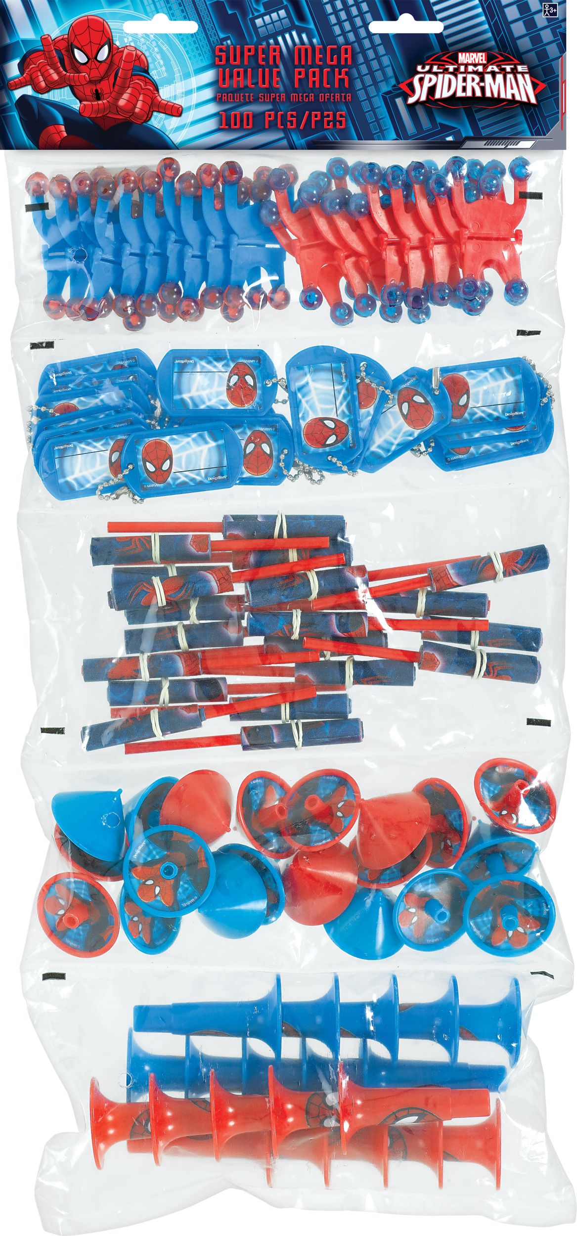 Spider-Man Favour Pack, 100-pc Front_Flat
