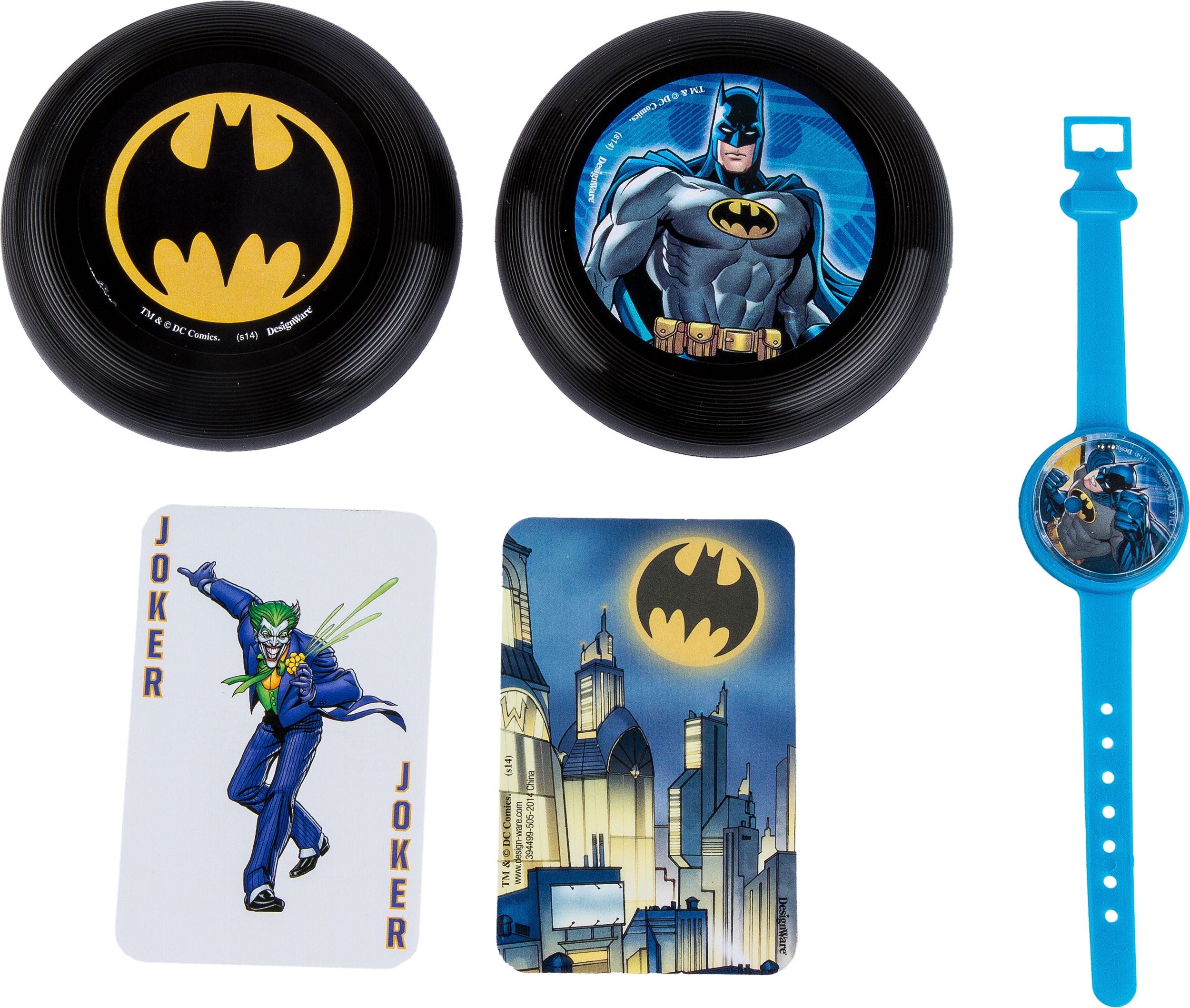 Cadeaux-surprises Batman, 100&nbsp;pièces Overhead_Flat