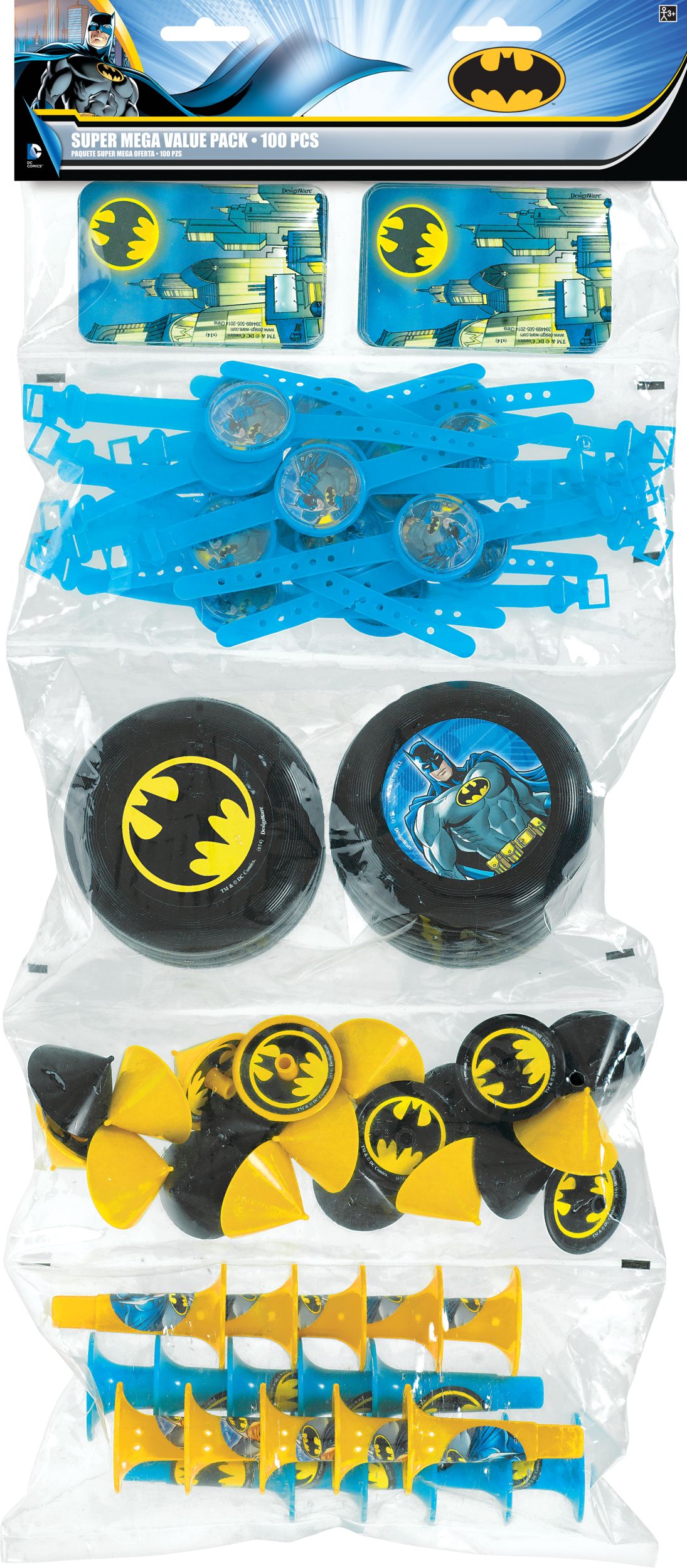 Cadeaux-surprises Batman, 100&nbsp;pièces Front_Flat