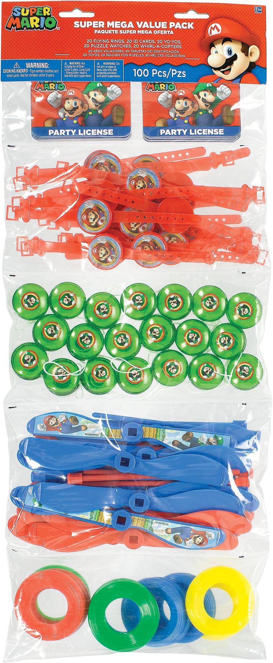 Super Mario Favour Pack, 100-pc Front_Flat