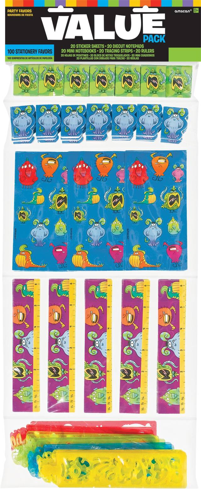 Stationery Favour Pack, 100-pc Front_Flat