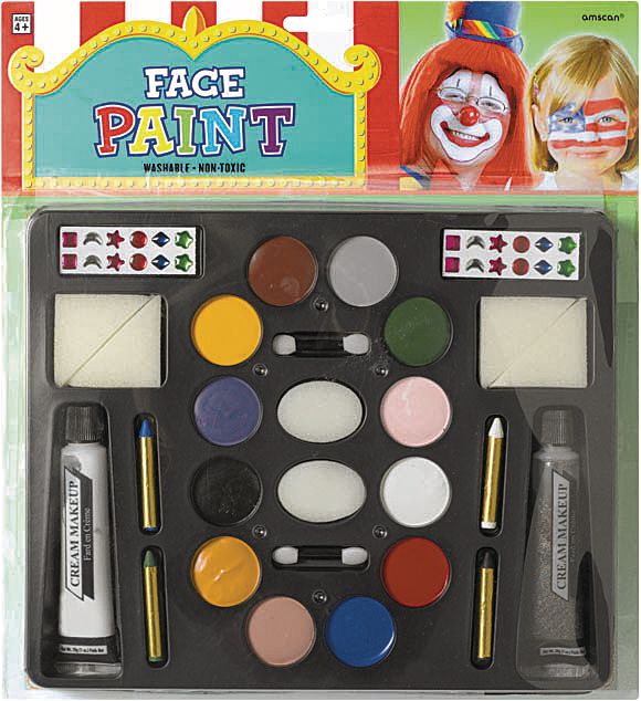 Face Painting Clowning & Body Paint, Makeup Kits Palettes & Wheels