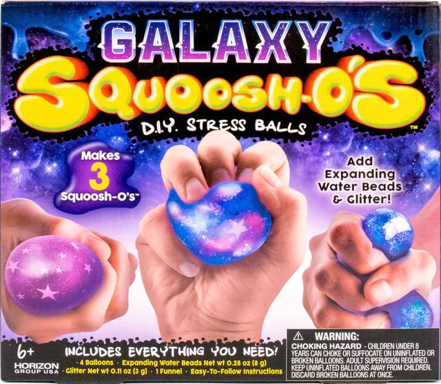 Galaxy Squoosh-o's DIY Stress Balls Craft Kit, 7-pc Front_Flat