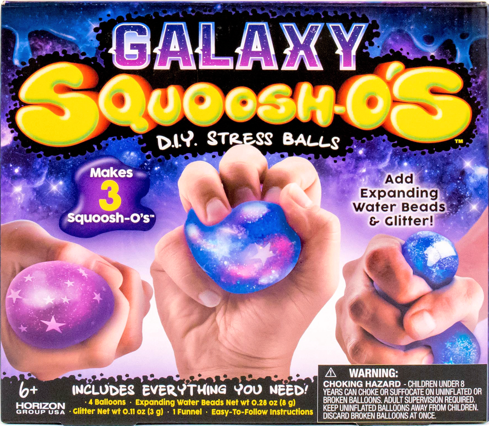 Trousse de bricolage de balles antistress Squoosh-o, galaxie, paq. 7