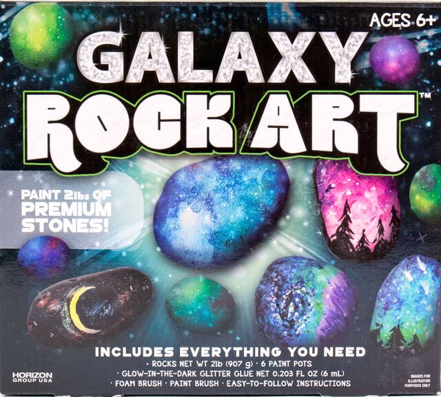 Galaxy Rock Art Craft Kit, 10-pc Front_Flat
