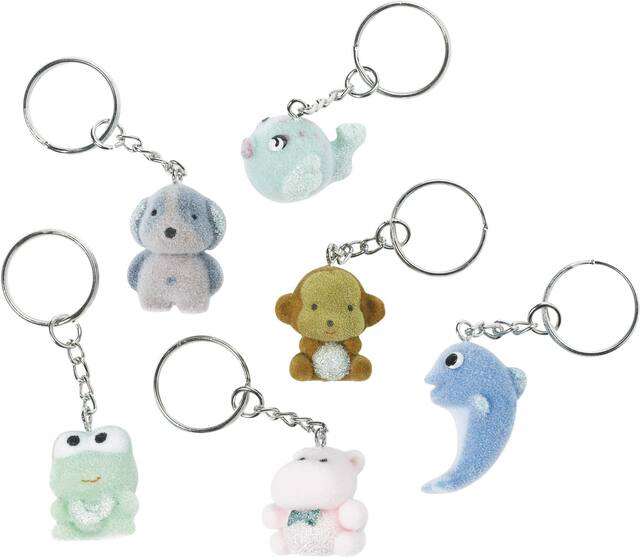 Component Fuzzy Animal Keychain Front_Flat
