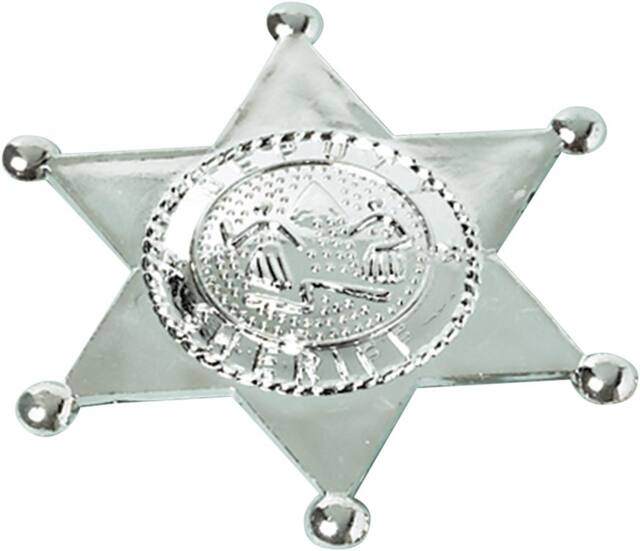 Silver Sheriff Badges, 24-pk Overhead_Flat