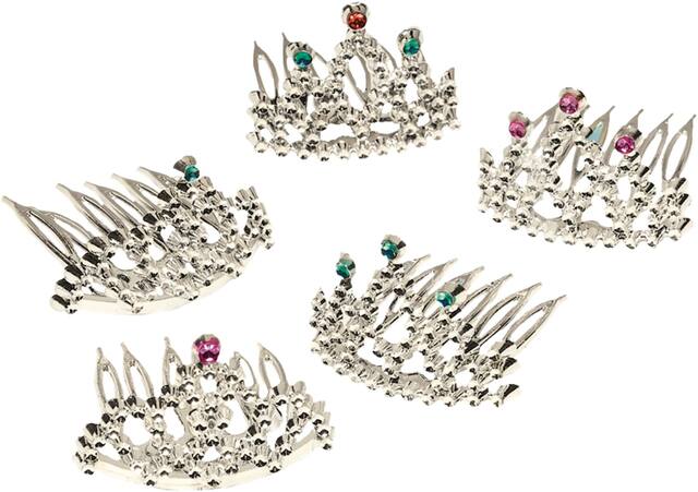 Mini Tiara Combs, 8-pk Composite_or_Mixed