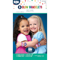 Girls Rule Glow Bracelets, 6-pk Front_Flat