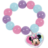 Minnie Mouse Bead Bracelet Front_Angled_Left
